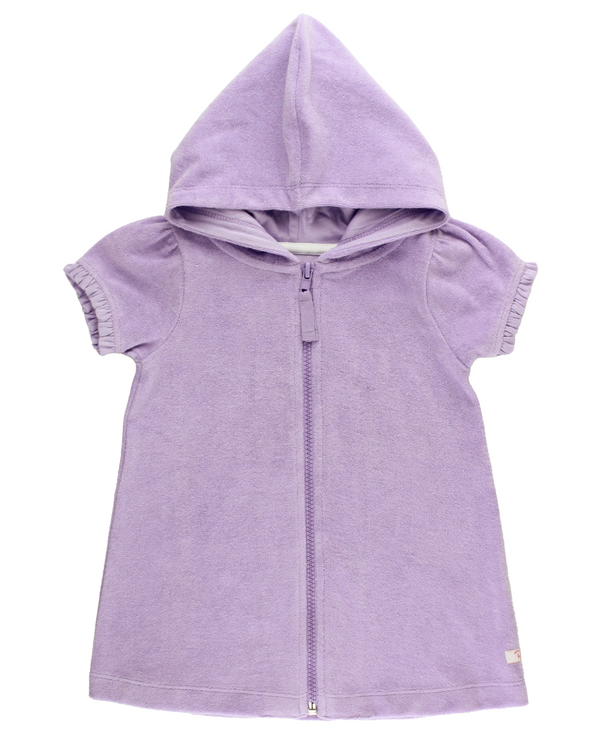 Terry Zip Cover Up, Lavender