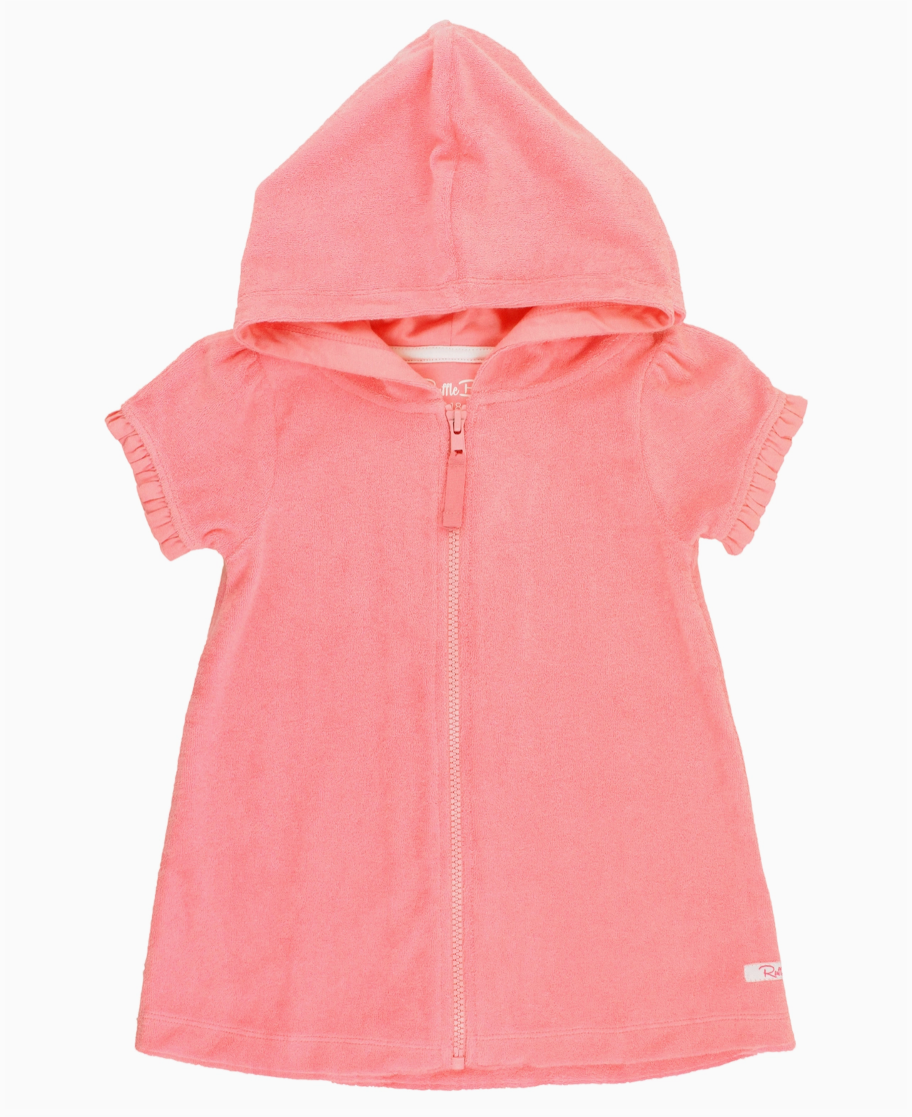 Terry Zip Cover Up, Bubblegum Pink