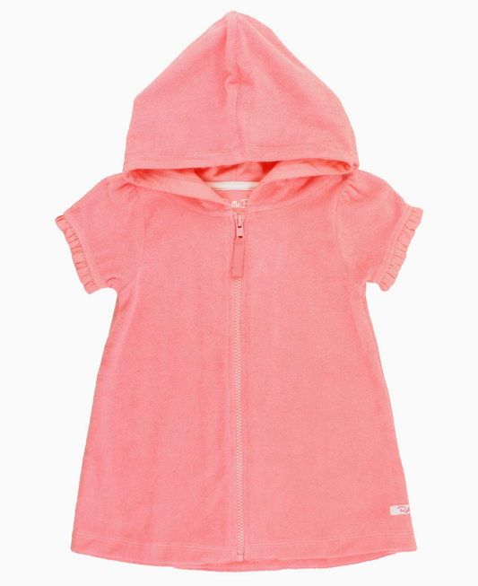 Terry Zip Cover Up, Bubblegum Pink - Magpies Paducah