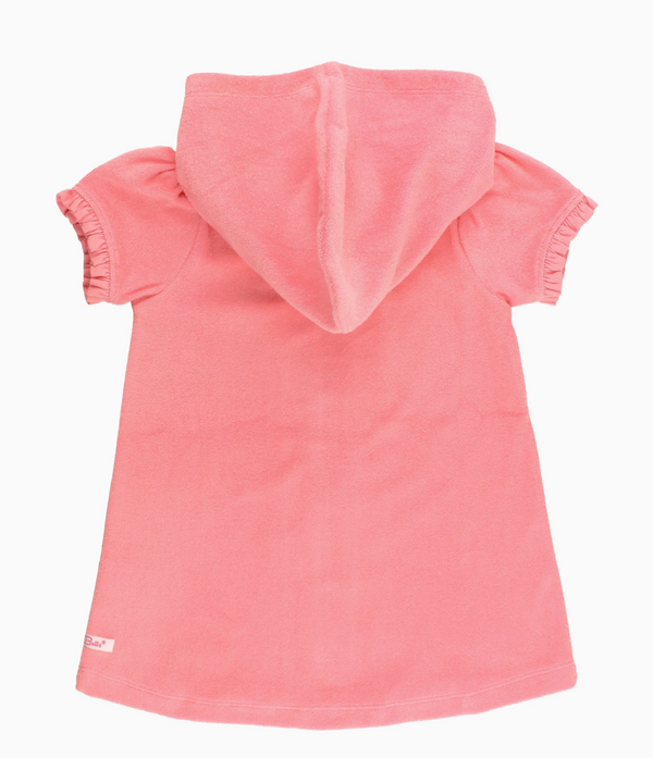 Terry Zip Cover Up, Bubblegum Pink