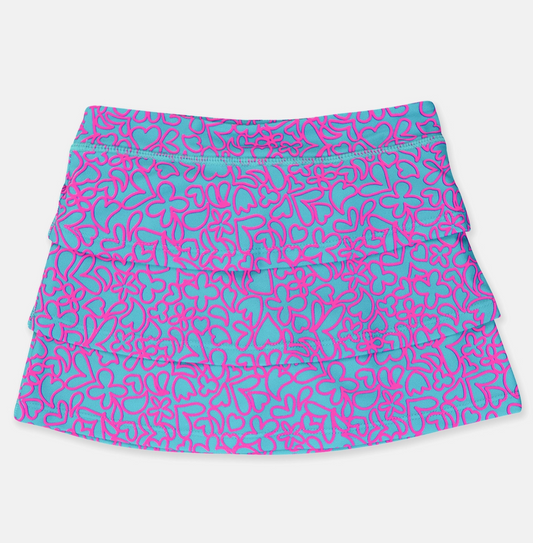 Active Skort, Neon Glow