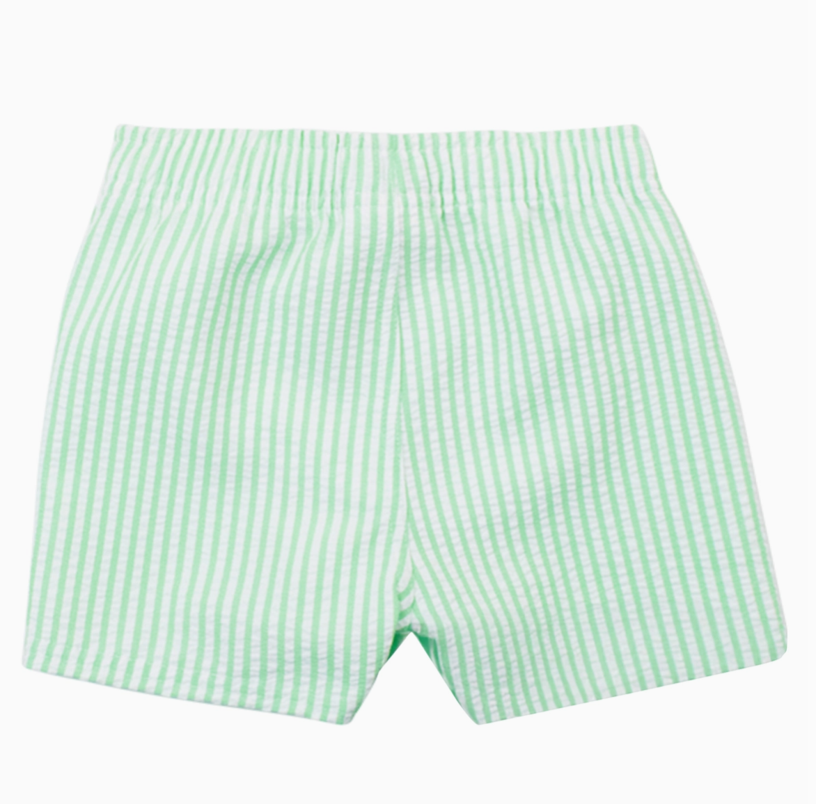 Swim Trunk, Spring Green Seersucker