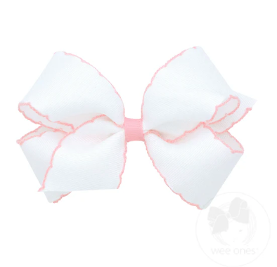 Medium Contrast Moonstitch Bow, (Assorted Colors!) - Magpies Paducah