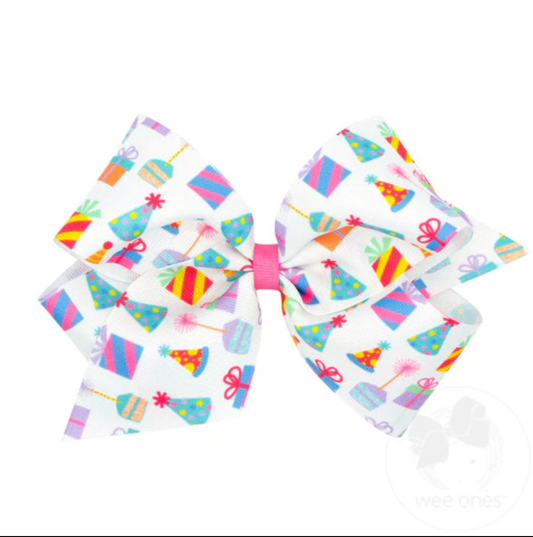 King Print Bow, (Birthday Styles!) - Magpies Paducah