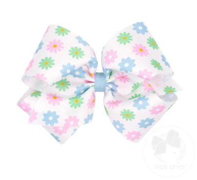 King Print Bow, Flowers