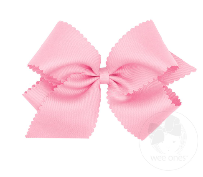 King Scalloped Bow (Assorted colors!)