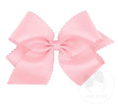 King Scalloped Bow (Assorted colors!)