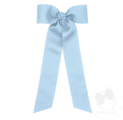 Medium Scalloped Bow with Tails (Assorted Colors!) - Magpies Paducah