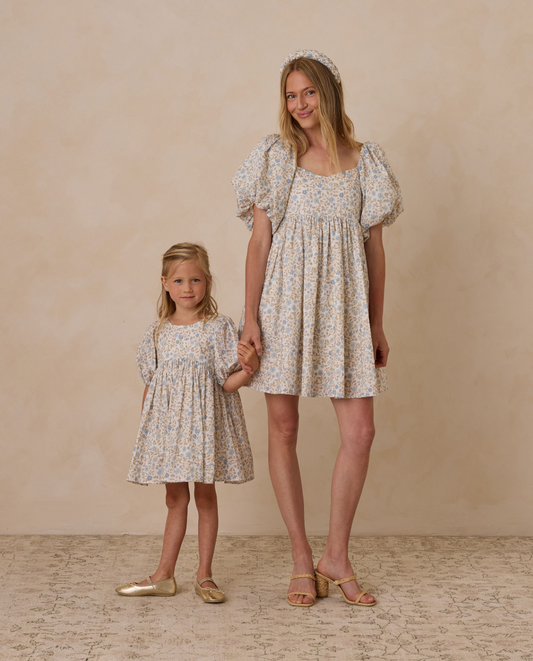 Women's Isabella Dress, Blue Garden - Magpies Paducah