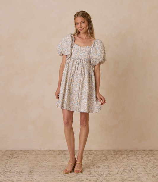 Women's Isabella Dress, Blue Garden - Magpies Paducah