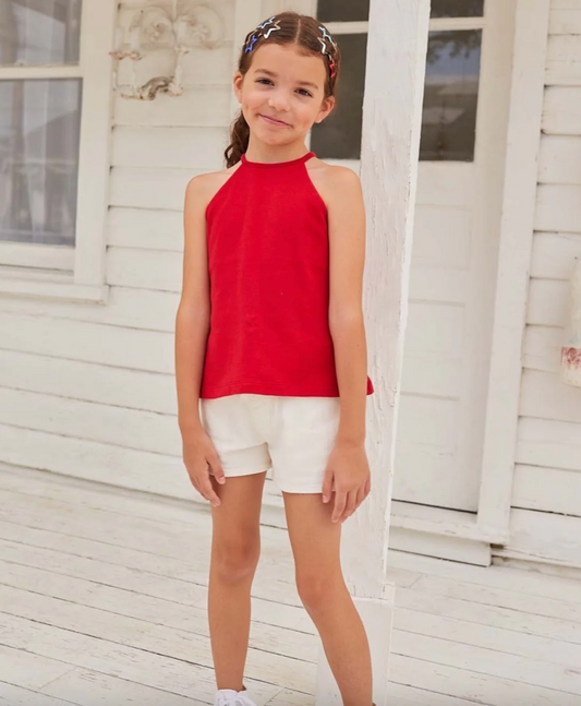 Denim Shorts, Ivory - Magpies Paducah