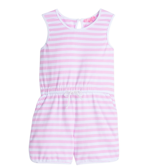 Rugby Romper, Petal Stripe