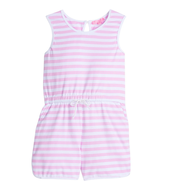 Rugby Romper, Petal Stripe