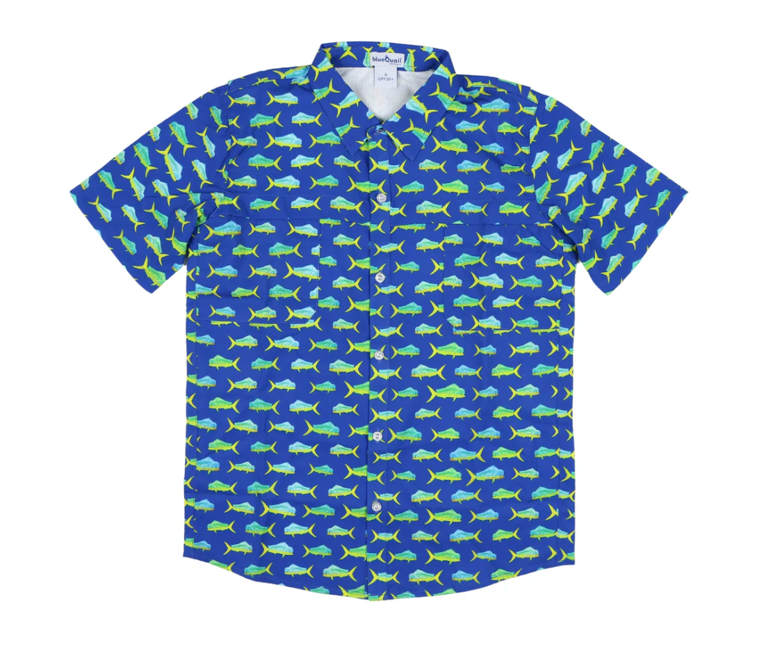 Short Sleeve Shirt, Mahi Mahi