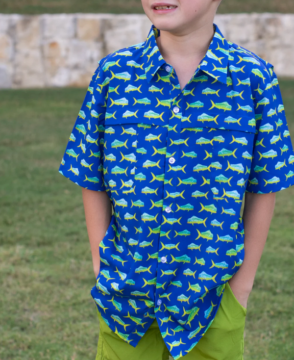 Short Sleeve Shirt, Mahi Mahi