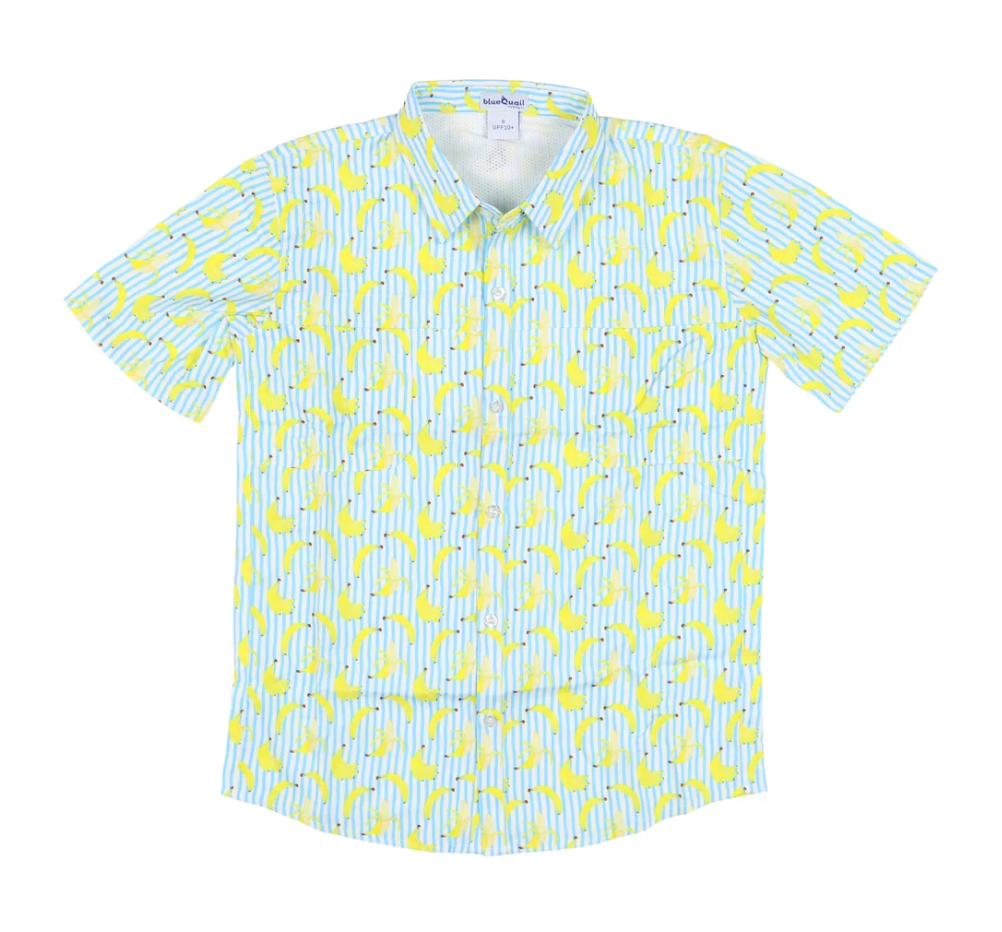 Short Sleeve Shirt, Bananas