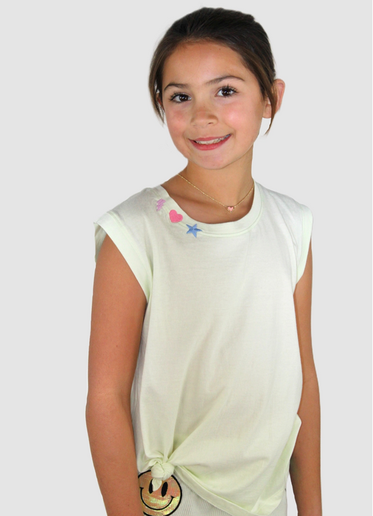 Knot Waist Tank, Happy Donuts - Magpies Paducah