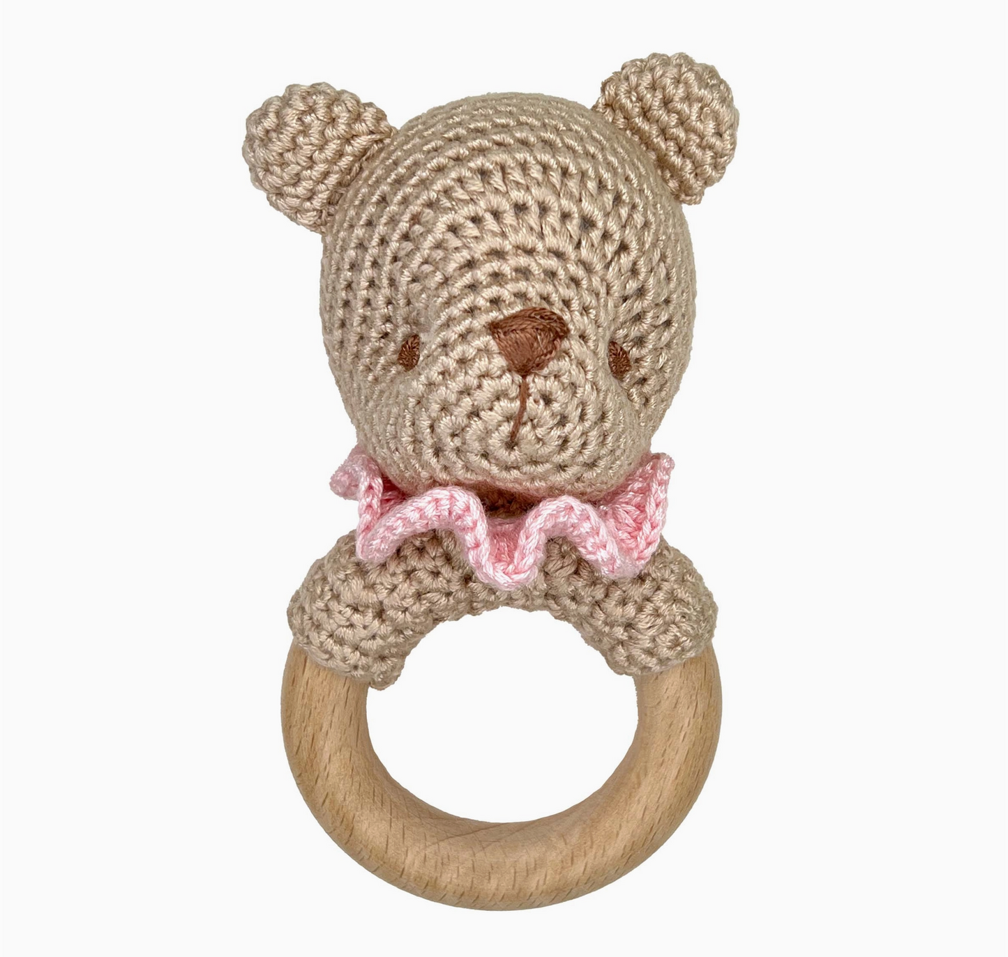 Woodring Rattle, Pink Bear