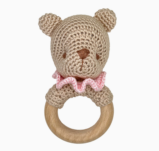 Woodring Rattle, Pink Bear - Magpies Paducah