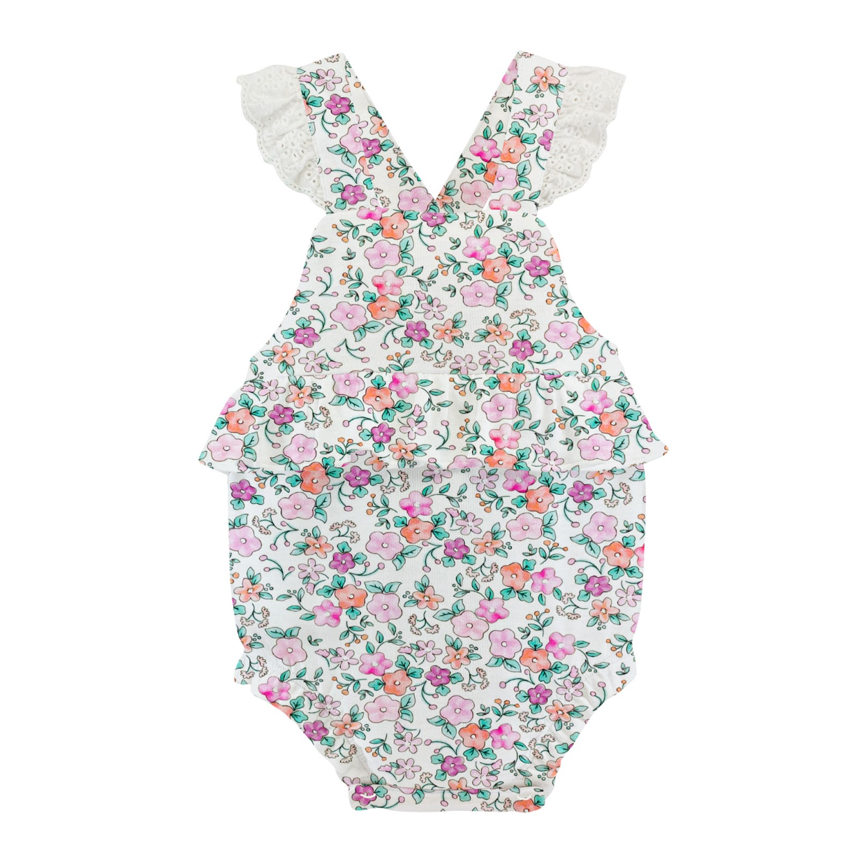 Lace Trim Bubble, Blush Floral - Magpies Paducah