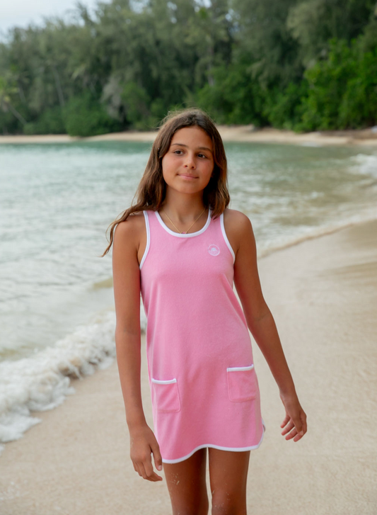 Ringer Tank Dress, Pink - Magpies Paducah