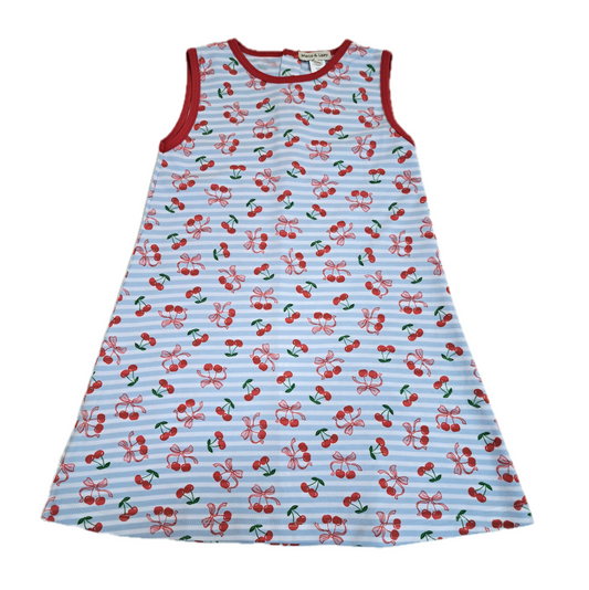 A-line Dress, Cherry - Magpies Paducah