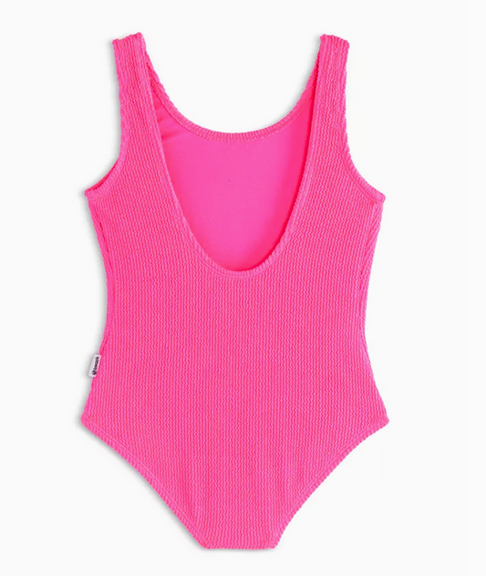 Ester Crinkle One Piece, Lipstick Pink - Magpies Paducah