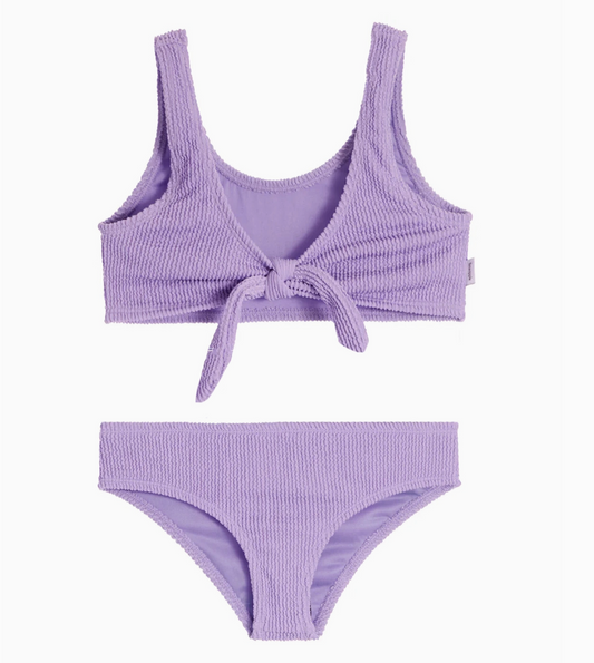 Izy Tie-Front Bikini, Amethyst - Magpies Paducah