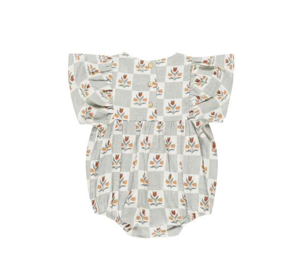 Kalea Romper, Garden Grid - Magpies Paducah