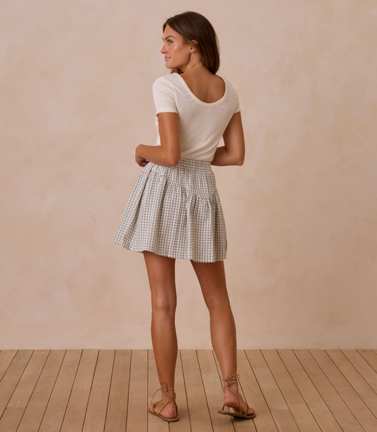 Women's Pointelle Tee, Ivory - Magpies Paducah