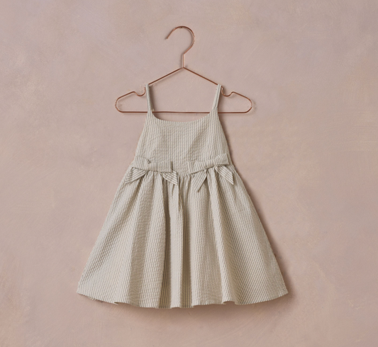 Betsy Dress, Sage Stripe - Magpies Paducah