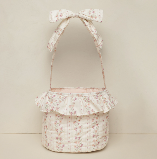 Easter Basket, Floral Stripe - Magpies Paducah