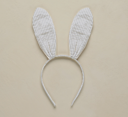 Bunny Headband, Sage Stripe - Magpies Paducah