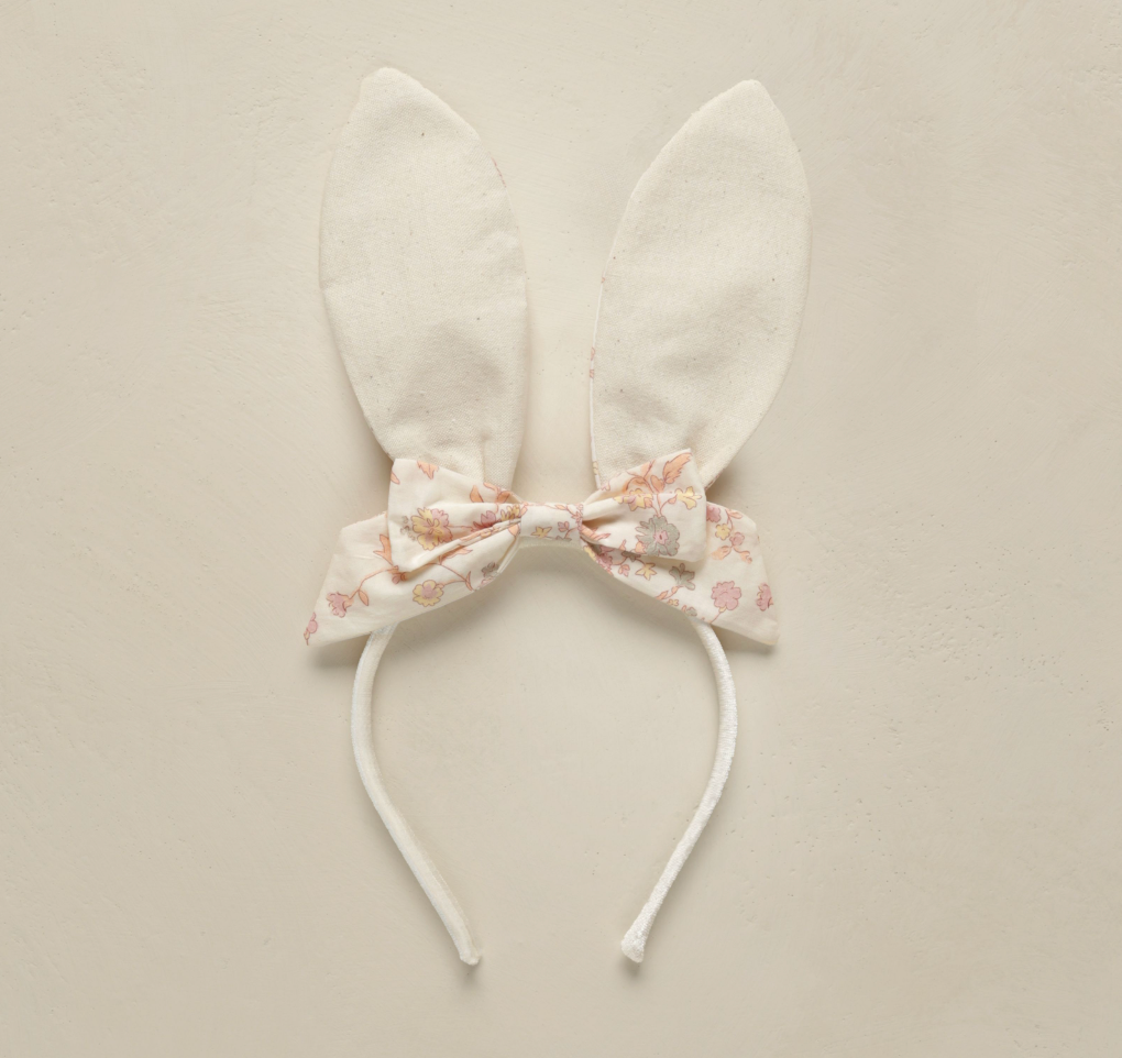 Bunny Headband, Pastel Floral