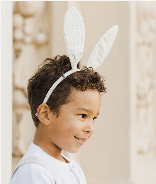 Bunny Headband, Sage Stripe - Magpies Paducah