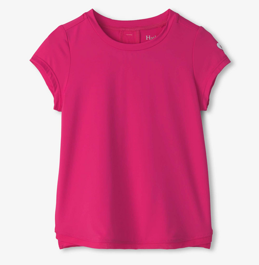 Mesh Trim Tee, Pink Yarrow - Magpies Paducah