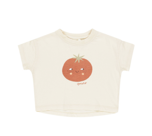 Boxy Tee, Tomato - Magpies Paducah