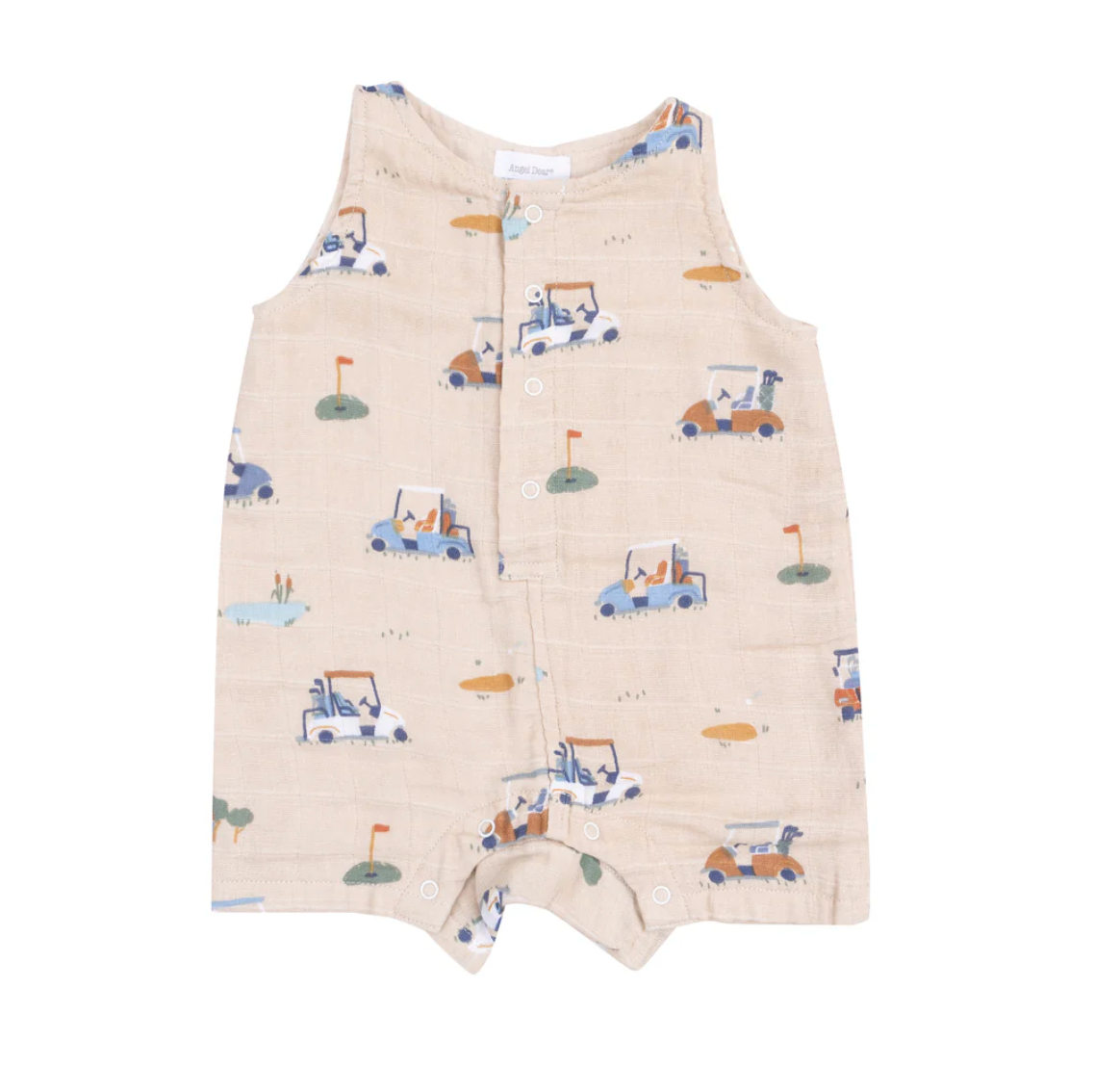 Sleeveless Short Romper, Golf Cart Cuties - Magpies Paducah