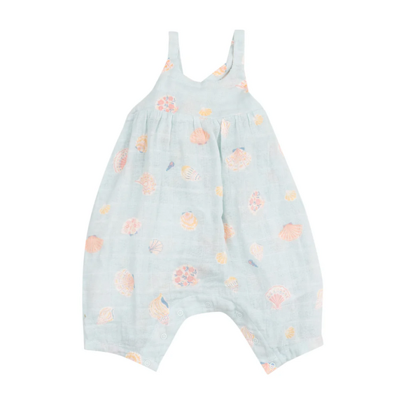 Tie Back Romper, Pretty Seashells - Magpies Paducah