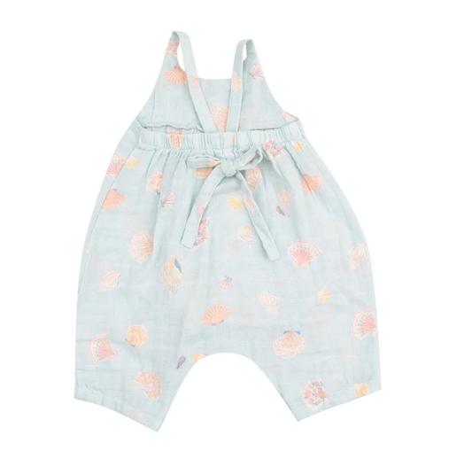 Tie Back Romper, Pretty Seashells - Magpies Paducah