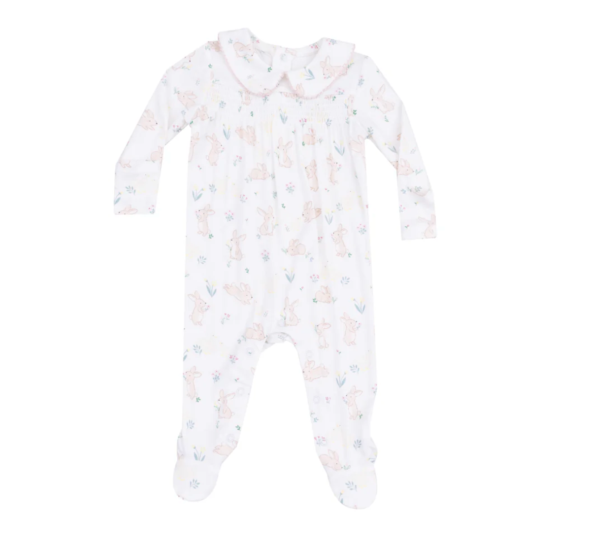 Smocked Peter Pan Footie, Bunny and Duck - Magpies Paducah