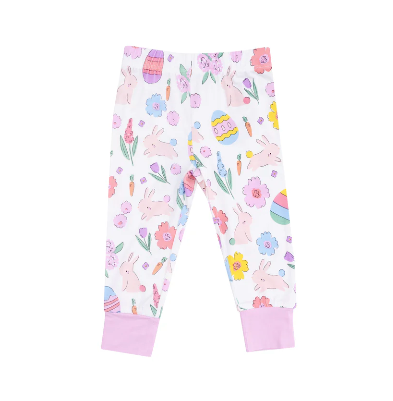 Short Sleeve PJ Set, Pink Easter Bunnies - Magpies Paducah