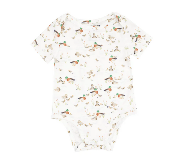 Short Sleeve Bodysuit, Duckling Families - Magpies Paducah