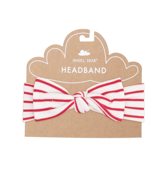 Knot Headband, Vintage Red Stripe | 0-12m - Magpies Paducah