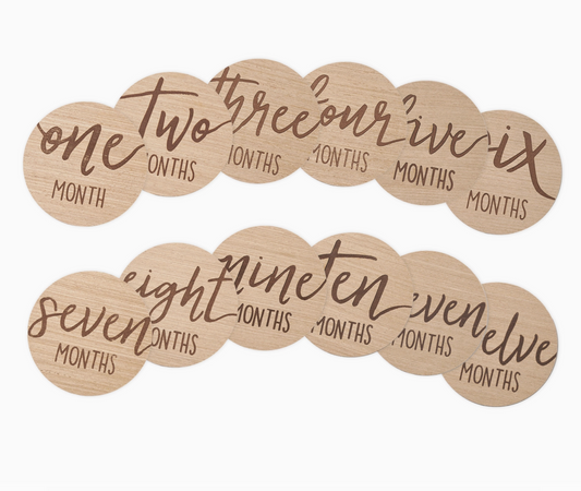 Wooden Milestone Photo Markers - Magpies Paducah