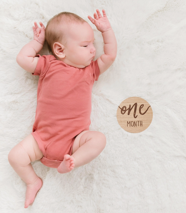 Wooden Milestone Photo Markers