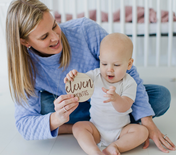 Wooden Milestone Photo Markers