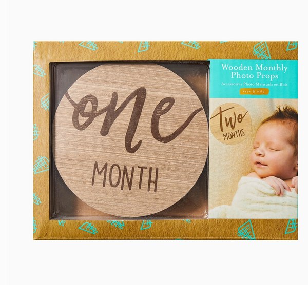 Wooden Milestone Photo Markers