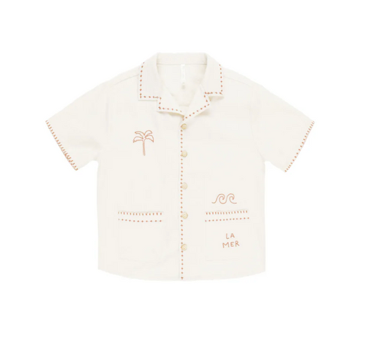 Lapel Collar Shirt, La Mer | 4-5y - Magpies Paducah