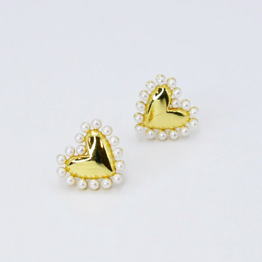 Cute Love Gold Earrings